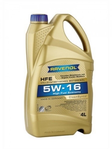 Моторное масло RAVENOL High Fuel Economy HFE SAE 5W-16, 4л