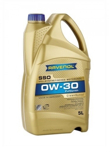 Моторное масло RAVENOL SSO SAE 0W-30, 5л