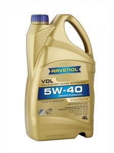 Моторное масло RAVENOL VDL SAE 5W-40, 4л