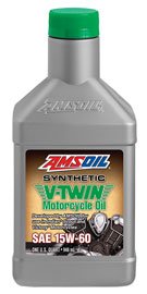 Масло мотоциклетное AMSOIL Synthetic V-Twin Motorcycle Oil SAE 15W-60 (0,946л)