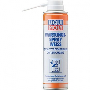 LIQUI MOLY Грязеотталкивающая белая смазка Wartungs-Spray weiss (250мл)