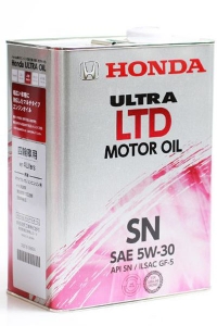 Моторное масло Honda Ultra LTD-SN 5W-30, 4л