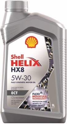 Моторное масло Shell Helix HX8 5W-30 ECT, 1л