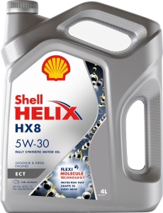 Моторное масло Shell Helix HX8 5W-30 ECT, 4л