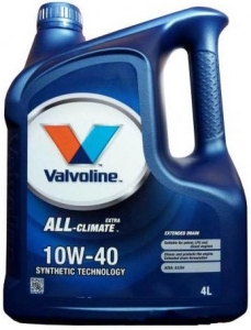 Моторное масло Valvoline All Climate Extra 10W-40, 4л