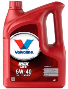 Моторное масло Valvoline MaxLife 5W-40, 4л