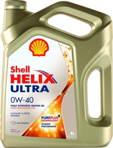 Моторное масло Shell Helix Ultra 0W-40, 4л