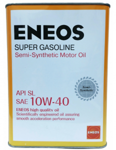 Моторное масло ENEOS Super Gasoline 10W-40 п/синт SL, 4л