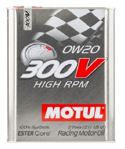 Моторное масло Motul 300V HIGH RPM 0W-20, 2л