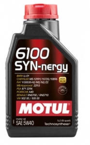 Моторное масло Motul 6100 SYN-NERGY 5W-40, 1л