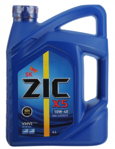 Моторное масло ZIC X5 10W-40, 4л