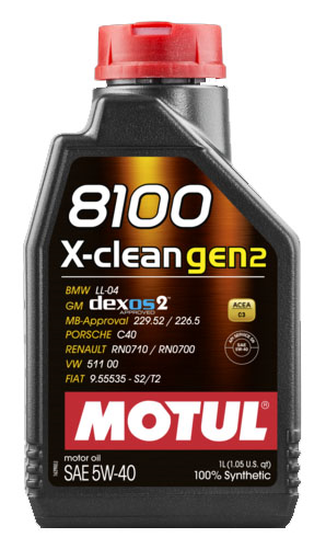 Моторное масло Motul 8100 X-CLEAN 5W-40 GEN2, 1л