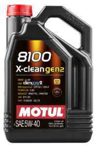 Моторное масло Motul 8100 X-CLEAN 5W-40 GEN2, 5л