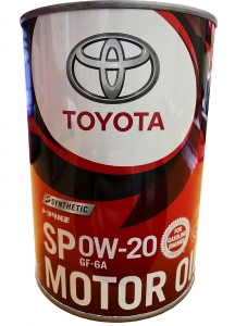 Моторное масло TOYOTA Motor Oil SP 0W-20 GF-6A, 1л