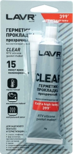 LAVR Герметик-прокладка прозрачный высокотемпературный CLEAR (70г)
