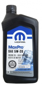 Моторное масло Mopar MaxPro 5W-20 SN, 0.946л
