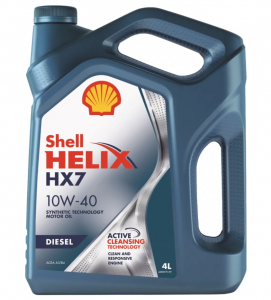 Моторное масло Shell Helix Diesel HX7 10W-40, 4л