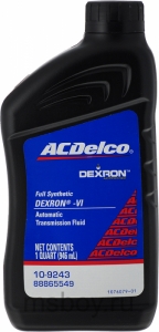 Трансмиссионное масло ACDelco Dexron VI, 0.946л