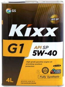 Моторное масло KIXX G1 5W-40 SP, 4л
