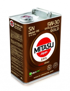 Моторное масло Mitasu Gold 5W-30 API SN PLUS/ILSAC GF-5, 4л