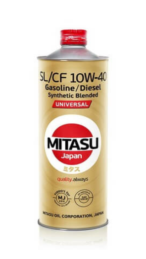 Моторное масло Mitasu UNIVERSAL 10W-40 API SL/CF, 1л