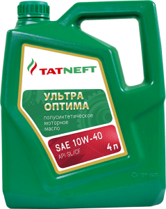 Моторное масло Tatneft Ультра Оптима 10W-40 SL, 4л