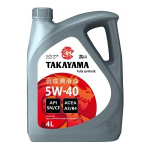 Моторное масло TAKAYAMA 5W-40 API SN/CF, 4л