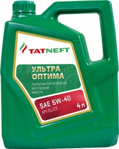 Моторное масло Tatneft Ультра Оптима 5W-40, 4л