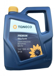 Моторное масло Taneco Premium Ultra Synth 5W-40 SN, 4л
