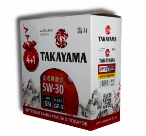 Моторное масло TAKAYAMA 5W-30 ILSAC GF-5 API SN, 5л