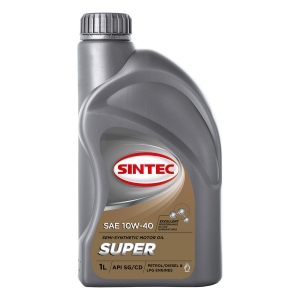 Моторное масло Sintec 10W-40 SUPER API SG/CD, 1л