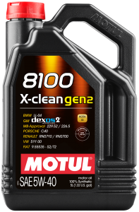 Моторное масло Motul 8100 X-CLEAN GEN2 5W-40, 5л
