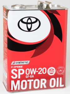 Моторное масло TOYOTA Motor Oil SP 0W-20 GF-6A, 4л
