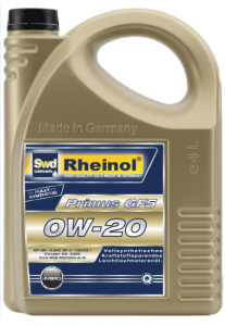 Моторное масло SWD Rheinol Primus GF5 Plus 0W-20, 4л