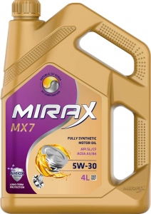 Моторное масло MIRAX MX7 5W-30 API SL/CF, 4л