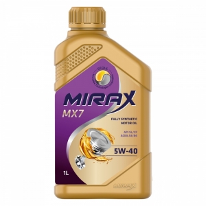 Моторное масло MIRAX MX7 5W-40 API SL/CF, 1л