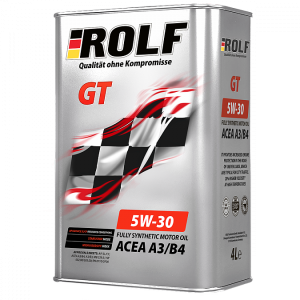 Моторное масло ROLF 5W-30 GT ACEA A3/B4 (металл), 4л