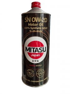 Моторное масло Mitasu Gold 0W-20 SN/ILSAC GF-5/DEXOS1, 1л