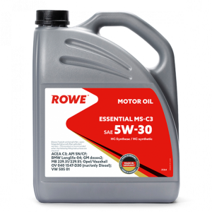 Моторное масло ROWE ESSENTIAL SAE 5W-30 MS-C3, 5л