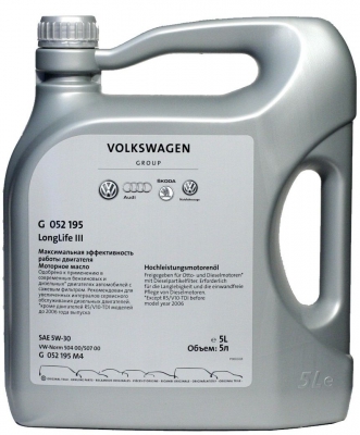Моторное масло VAG Longlife III 5W-30, 5л