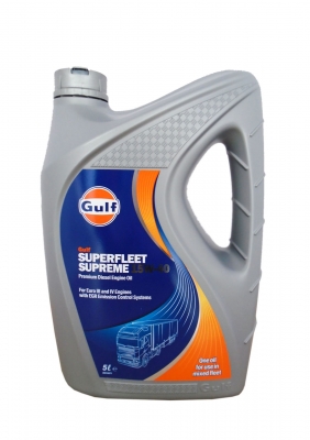 Моторное масло Gulf Superfleet Supreme 15W-40, 5л