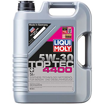 Моторное масло LIQUI MOLY Top Tec  4400 5W-30 специально для Renault, 5л