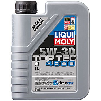 Моторное масло LIQUI MOLY Top Tec  4600 5W-30 специально для GM, Opel, Chevrolet, 1л