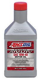 Масло моторное AMSOIL Synthetic ATV/UTV Motor Oil SAE 10W-40 (0,946л)