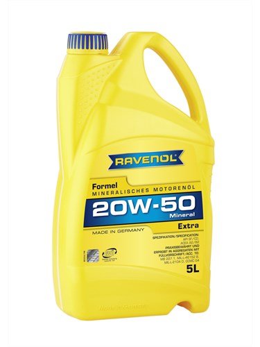 Моторное масло RAVENOL Formel Extra SAE 20W-50 SF-CD, 5л