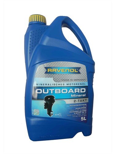 Масло моторное RAVENOL Outboard 2T Mineral (5л) new