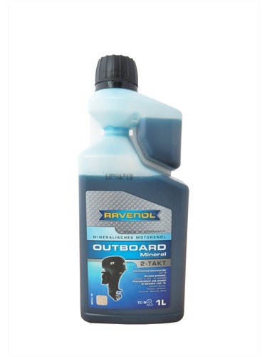 Масло моторное RAVENOL Outboard 2T Mineral с дозатором (1л) new