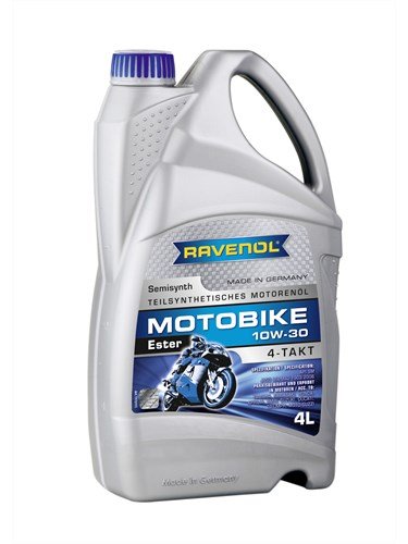 Масло моторное RAVENOL Motobike 4-T Ester 10W-30 (4л)