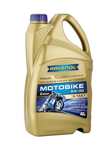 Масло моторное RAVENOL Motobike 4-T Ester 5W-40 (4л)