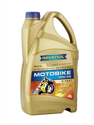 Масло моторное RAVENOL Motobike 4-T Mineral 15W-40 (4л)